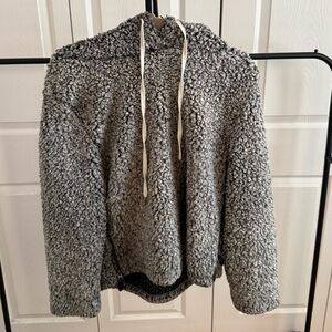 Dylan Black and Gray Sherpa Jacket